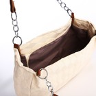 Сумка-тоут на молнии, цвет бежевый - фото 22352683