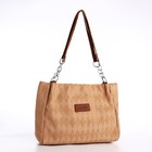 Сумка-тоут на молнии, цвет светло-коричневый - фото 805662317 Сумка-тоут на молнии, цвет светло-коричневый - фото 805662317