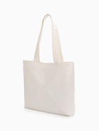 Сумка-шопер женская на молнии, размер 39×9×30 см, однотонная, белая - Фото 5