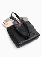 Сумка-шопер женская на молнии, размер 39×9×30 см, однотонная, чёрная - Фото 8