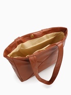 Сумка-шопер женская на молнии, размер 39×9×30 см, однотонная, рыжая - Фото 7