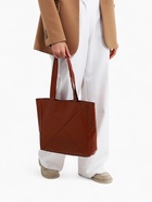 Сумка-шопер женская на молнии, размер 39×9×30 см, однотонная, рыжая - Фото 9