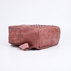 Рюкзак женский из искусственной кожи на молнии, 1 карман, цвет розовый - фото 10876577