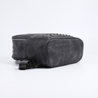 Рюкзак женский из искусственной кожи на молнии, 1 карман, цвет серый - фото 10876583
