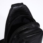 Сумка слинг мужская, искусственная кожа, цвет чёрный - Фото 5