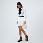 Сумка женская, саквояж, на молнии, 23×10×15 см, белая - Фото 2