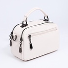 Сумка женская, саквояж, на молнии, 23×10×15 см, белая - Фото 4