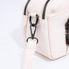 Сумка женская, саквояж, на молнии, 23×10×15 см, белая - Фото 7