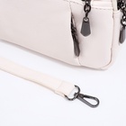 Сумка женская, саквояж, на молнии, 23×10×15 см, белая - Фото 8