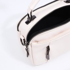 Сумка женская, саквояж, на молнии, 23×10×15 см, белая - Фото 9