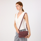 Сумка женская мессенджер на магните, 24×10×15 см, розовая - Фото 2