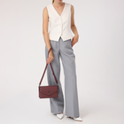 Сумка женская мессенджер на магните, 24×10×15 см, розовая - Фото 11