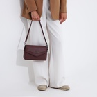 Сумка женская мессенджер на магните, 24×10×15 см, розовая - Фото 12