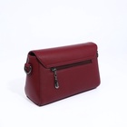 Сумка женская мессенджер на магните, 24×10×15 см, бордовая - Фото 4