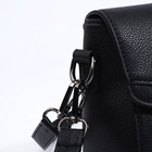 Сумка женская мессенджер на магните, 24×10×15 см, чёрная - Фото 7