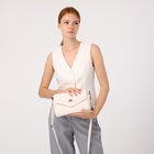 Сумка женская мессенджер на магните, 24×10×15 см, белая - Фото 11