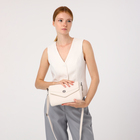 Сумка женская мессенджер на магните, 24×10×15 см, белая - Фото 2