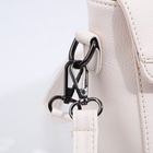 Сумка женская мессенджер на магните, 24×10×15 см, белая - Фото 7