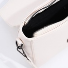 Сумка женская мессенджер на магните, 24×10×15 см, белая - Фото 9