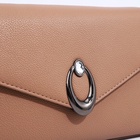 Сумка женская мессенджер на магните, 24×10×15 см, однотонная, бежевая - Фото 6