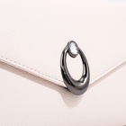 Сумка женская мессенджер на магните, 24×10×15 см, однотонная, белая - Фото 6