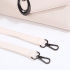 Сумка женская мессенджер на магните, 24×10×15 см, однотонная, белая - Фото 4