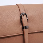 Сумка женская мессенджер на магнитах, 24×10×15 см, бежевая - Фото 6