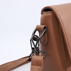 Сумка женская мессенджер на магнитах, 24×10×15 см, бежевая - Фото 7