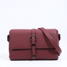 Сумка женская мессенджер на магнитах, 24×10×15 см, пудровая - Фото 3