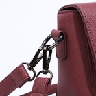 Сумка женская мессенджер на магнитах, 24×10×15 см, пудровая - Фото 7