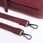 Сумка женская мессенджер на магнитах, 24×10×15 см, пудровая - Фото 8