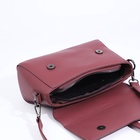 Сумка женская мессенджер на магнитах, 24×10×15 см, пудровая - Фото 9