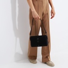 Сумка женская мессенджер на магнитах, 24×10×15 см, чёрная - Фото 13