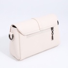 Сумка женская мессенджер на магнитах, 24×10×15 см, белая - Фото 4