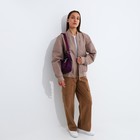 Сумка кросс-боди на молнии, цвет фиолетовый - фото 22353062