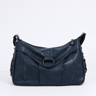 Сумка женская на молнии цвет синий - Фото 3