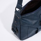 Сумка женская на молнии цвет синий - Фото 7