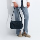 Сумка женская на молнии цвет синий - Фото 2