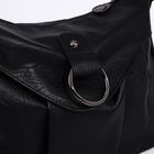 Сумка - мешок женская на молнии, 30×12×21 см, чёрная - Фото 6