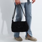 Сумка - мешок женская на молнии, 30×12×21 см, чёрная - Фото 7