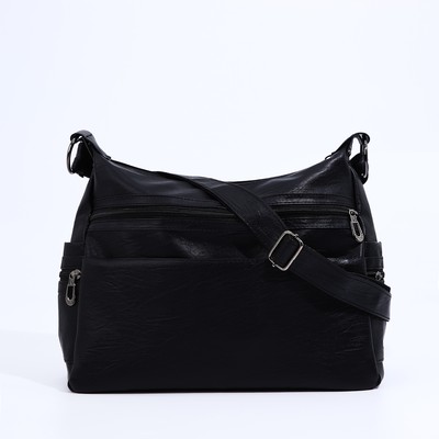 Сумка женская на молнии цвет чёрный