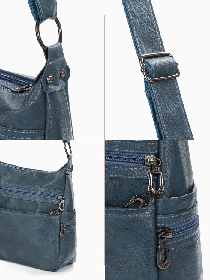 

Сумка женская на молнии цвет синий