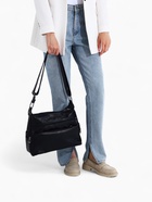 Сумка - мешок женская на молнии, 32×12×26 см, тёмно-синяя - Фото 12