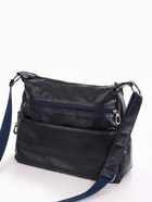 Сумка - мешок женская на молнии, 32×12×26 см, тёмно-синяя - Фото 3