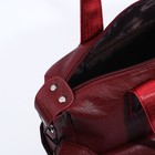 Сумка-тоут на молнии цвет тёмно-красный - фото 22353274