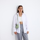 Сумка-багет на молнии, цвет мятный - фото 22353367