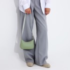 Сумка-багет на молнии, цвет мятный - фото 22353368