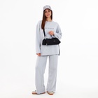 Сумка женская кросс-боди на молнии, 31×7×13 см, чёрная - Фото 12