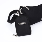 Сумка женская кросс-боди на молнии, 31×7×13 см, чёрная - Фото 8