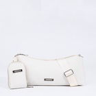 Сумка женская кросс-боди на молнии, 31×7×13 см, белая - Фото 2